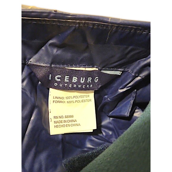 ICEBURG OUTERWEAR Blue Full Zip Hooded Lagan Look  Rain Jacket  Women's … - Picture 3 of 6